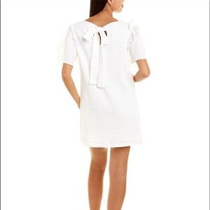 White shift dress